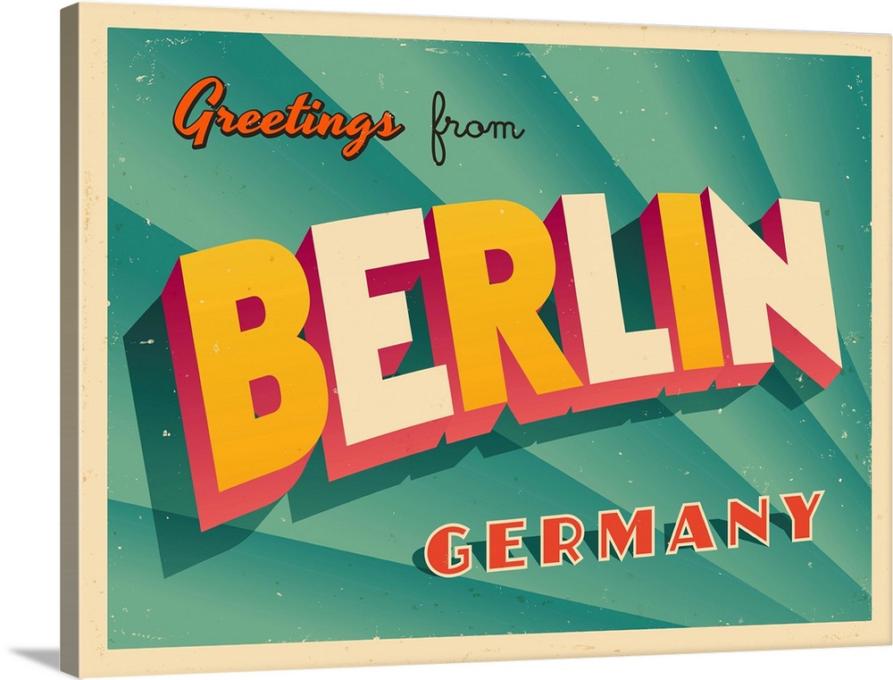 Vintage touristic greeting card - Berlin.