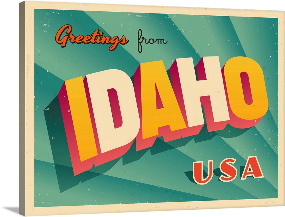Vintage touristic greeting card - Idaho.