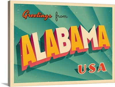 Vintage Touristic Greeting Card - Key West, Alabama