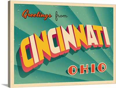Vintage Touristic Greeting Card - Key West, Cincinnati