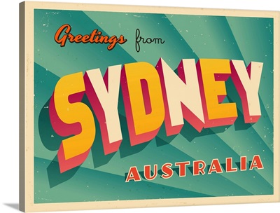 Vintage Touristic Greeting Card - Sydney, Australia