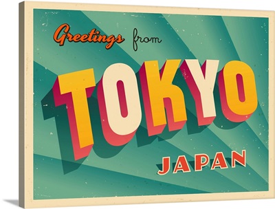 Vintage Touristic Greeting Card - Tokyo, Japan