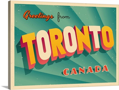 Vintage Touristic Greeting Card - Toronto, Canada