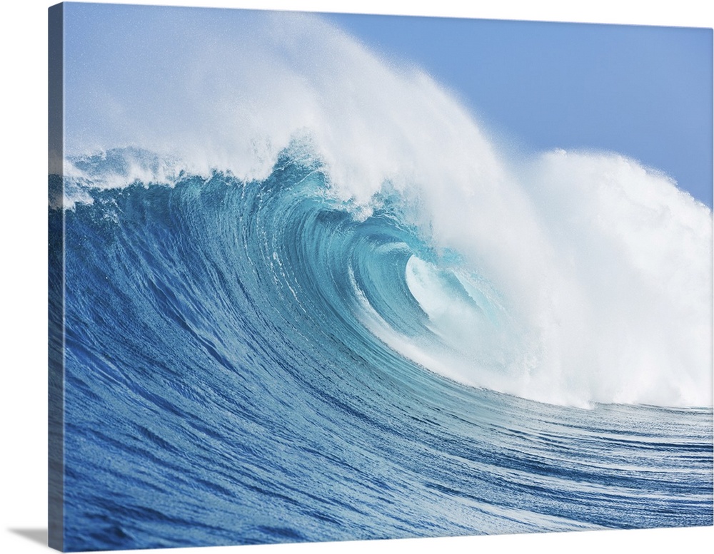 Blue ocean wave.
