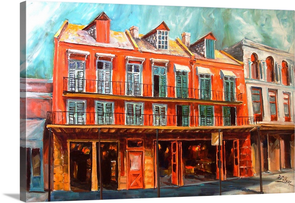 Historic building in the French Quarter in New Orleans.