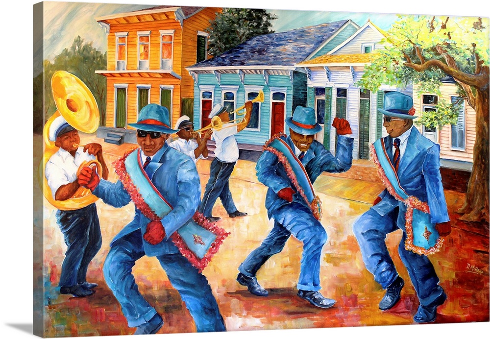 New Orleans Second Line Wall Art, Canvas Prints, Framed Prints, Wall