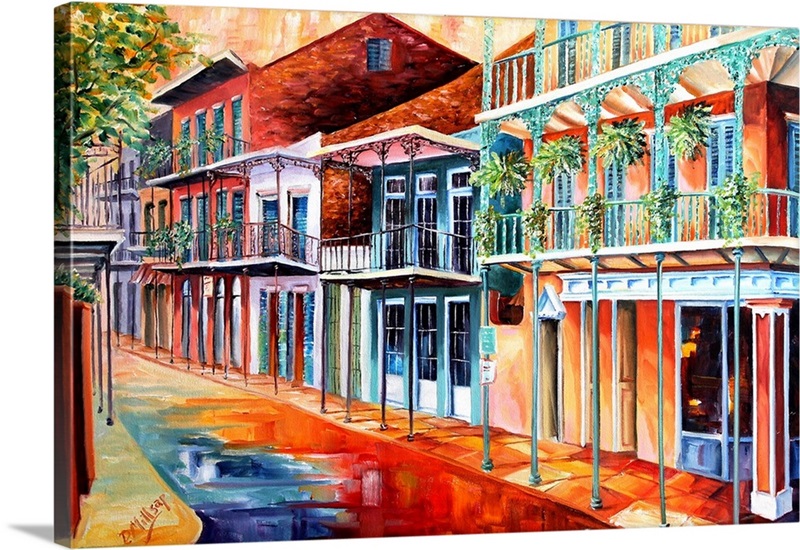 Sunny French Quarter Street | Great Big Canvas