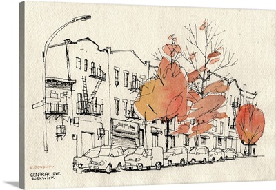 Bushwick, Brooklyn In Autumn