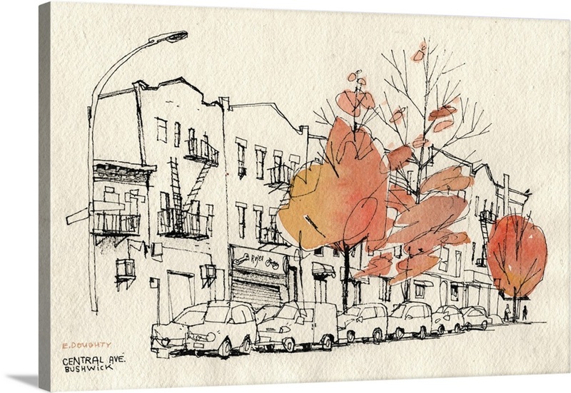 Bushwick, Brooklyn In Autumn | Great Big Canvas