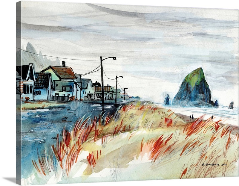 Haystack Rock at Cannon Beach | Paint-by-Number Kits for Adults — Elle Crée  (she creates)