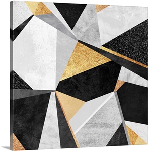 Geometry Gold Wall Art, Canvas Prints, Framed Prints, Wall Peels ...