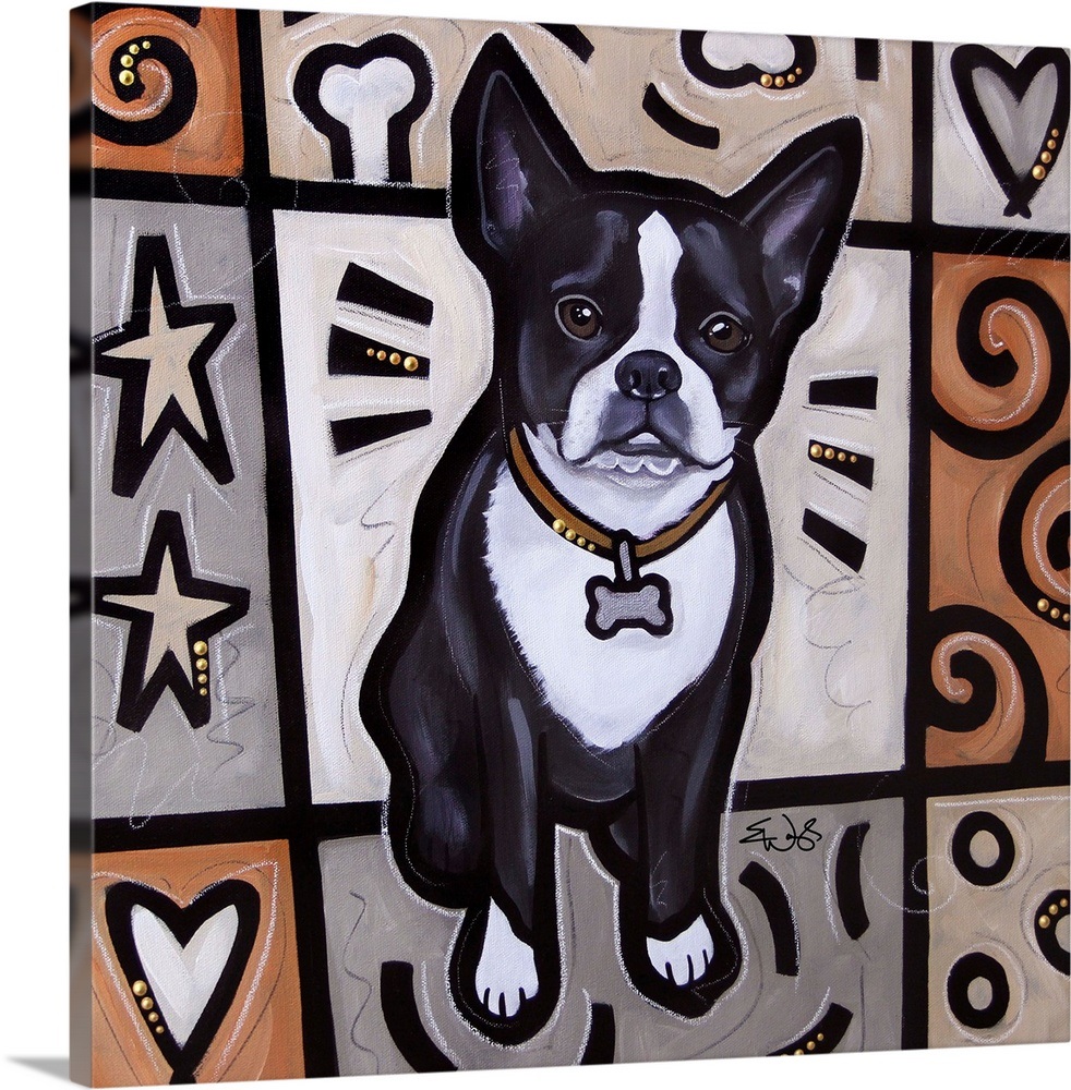 Boston Terrier Pop Art Wall Art