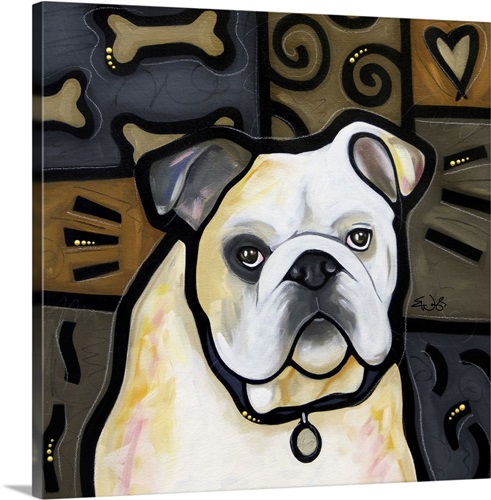 Bulldog Pop Art Wall Art, Canvas Prints, Framed Prints, Wall Peels ...