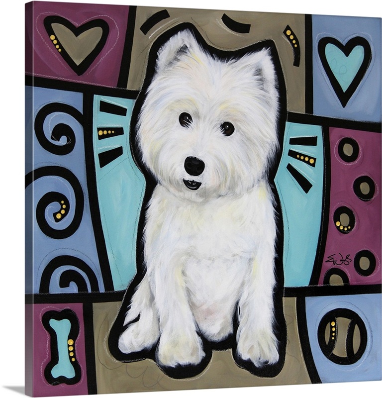 West Highland White Terrier Pop Art | Great Big Canvas
