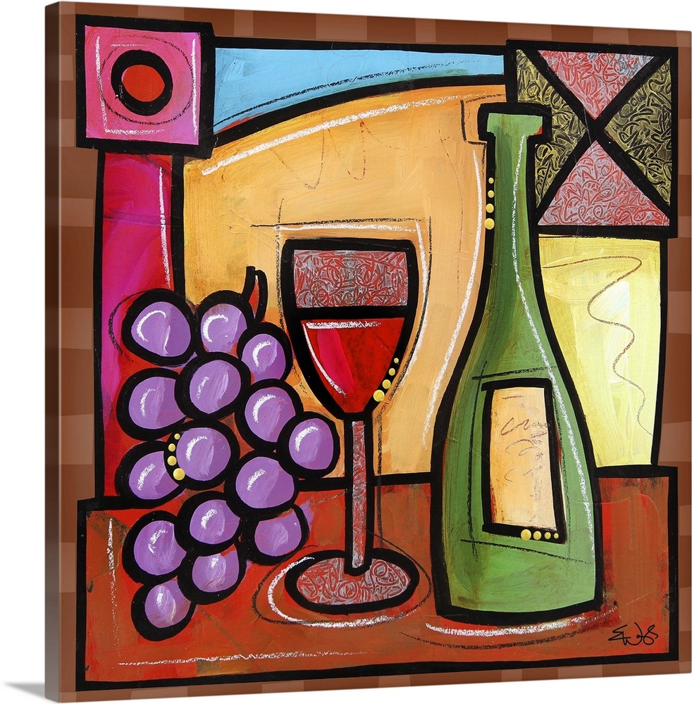 Wine celebration Wall Art, Canvas Prints, Framed Prints, Wall Peels