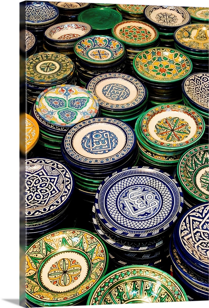 Morocco, Al-Magreb, Morocco, Fez, F..s, Ain Nokbi, hand made dishes