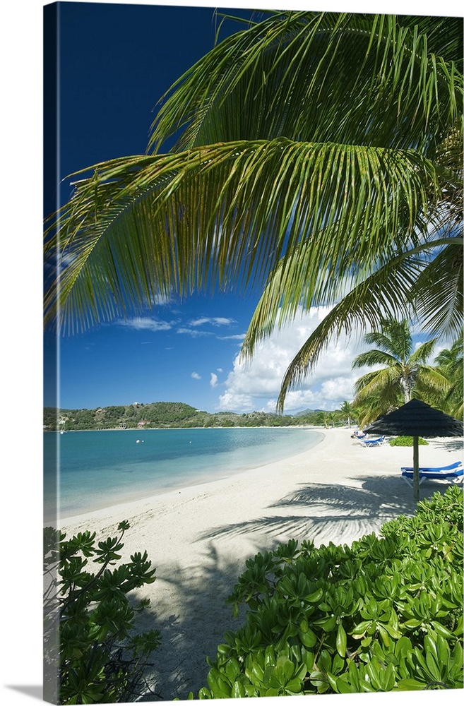Antigua and Barbuda, Beach of the St James Club complex, at Mamora Bay