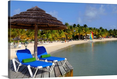 Antigua and Barbuda, View of Mamora beach and St James Club