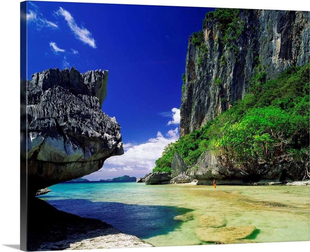 Asia, Philippines, Palawan, El Nido, Bacuit archipelago, Inabuyatan island Wall Art, Canvas