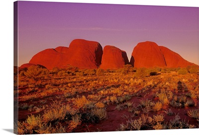 Australia, Northern Territory, Uluru National Park, Olgas range (Kata Tjuta)
