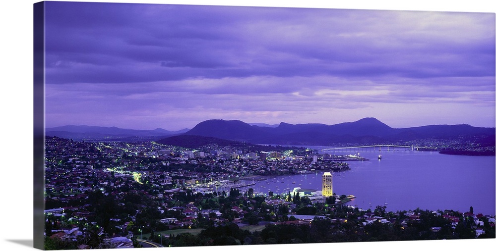 Australia, Tasmania, Hobart, View of the town