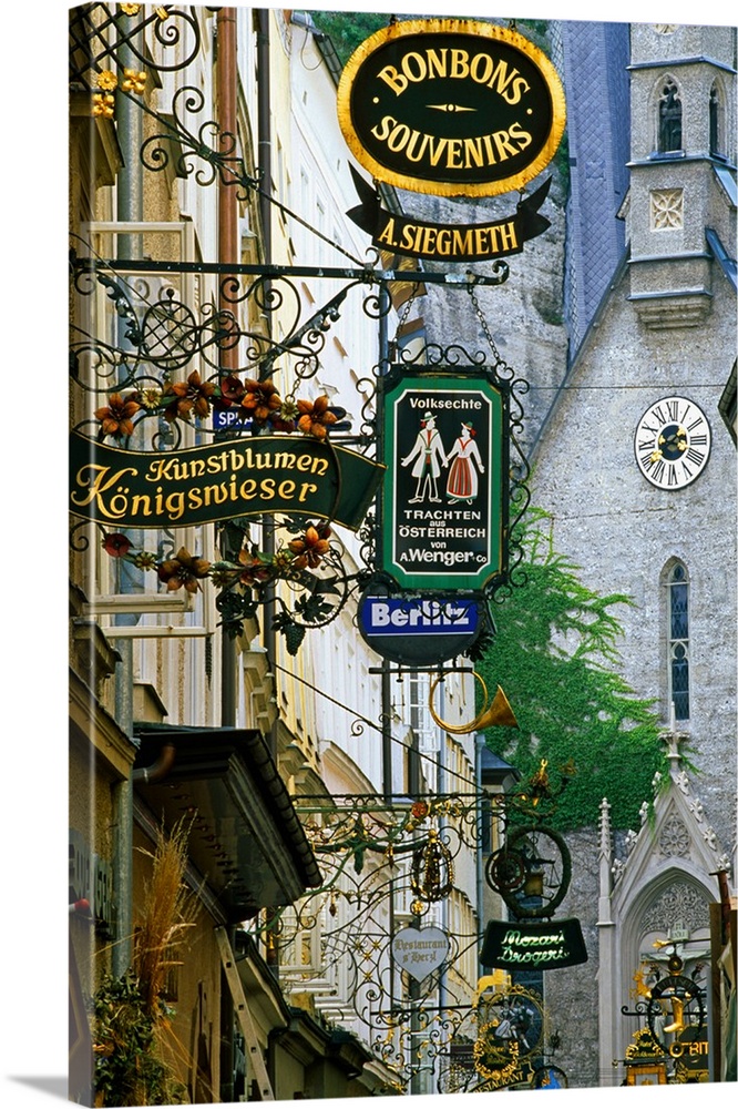 Austria, Salzburg, Typical signs