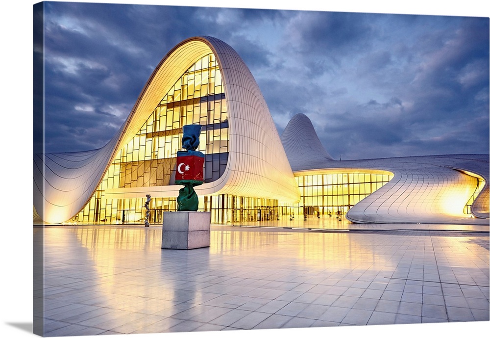Azerbaijan, Baku, Heydar Aliyev Cultural Center (Museum and Conference center).