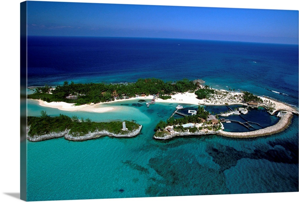 Bahamas, Nassau, Aerial view of Paradise Island Wall Art, Canvas Prints, Framed Prints, Wall