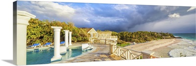Barbados, Saint Philip, Crane beach view from The Crane resort