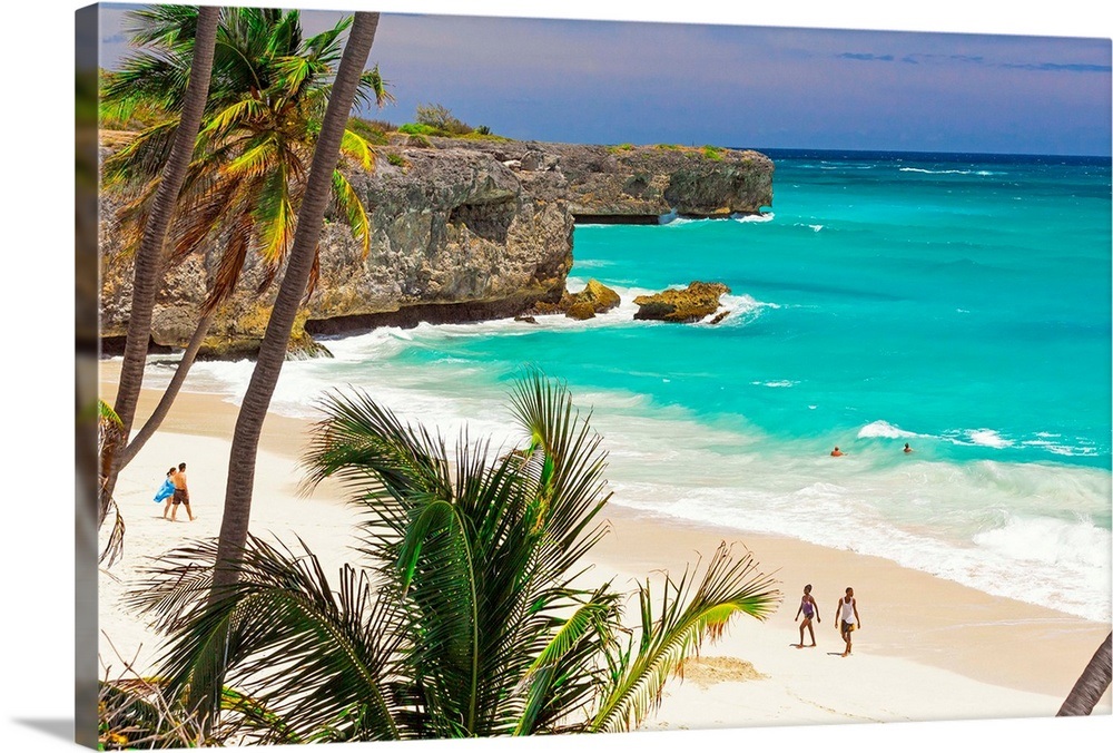 Barbados, West Indies, Bottom Bay beach Wall Art, Canvas Prints, Framed