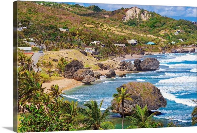 Barbados, West Indies, Coast at Bathsheba on the east coast Great Big