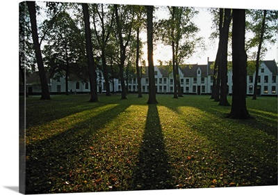 Belgium, Bruges, The Beguinage (Begijnhof), monastery for the Benedictine sisters