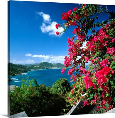 Bitish Virgin Islands, Tortola, Sir Francis Drake Channel, Long Bay and Apple Bay