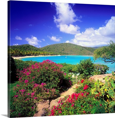 Bitish Virgin Islands, Virgin Gorda, Little Dix Bay Hotel, park and bay