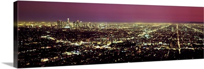 CA, Los Angeles, View from Mount Hollywood towards The Sprawl City