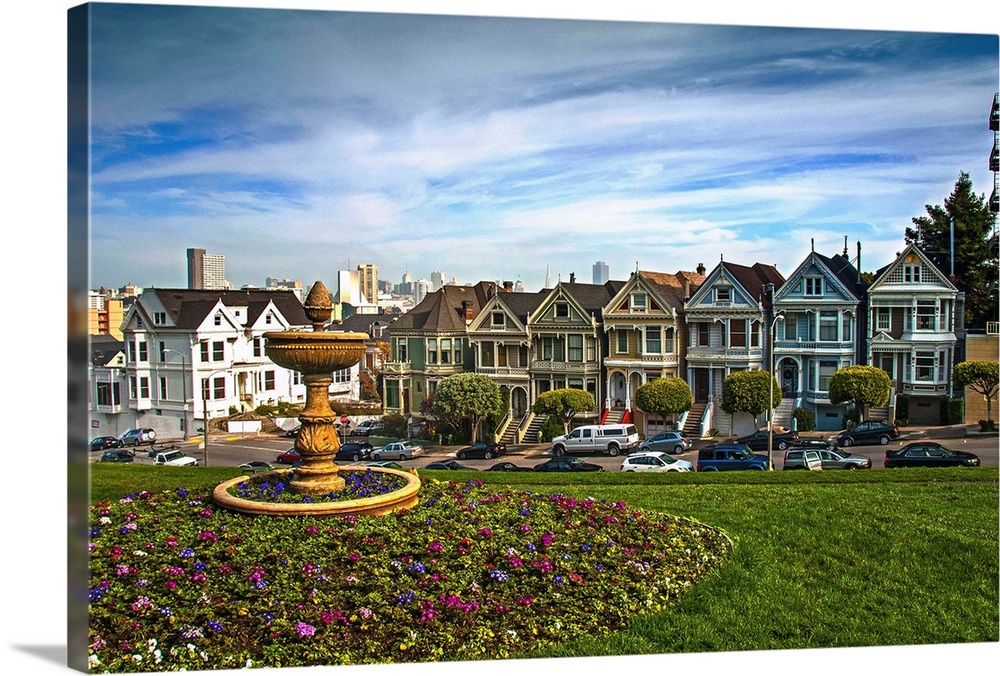 California, San Francisco, Painted Ladies near Alamo Square