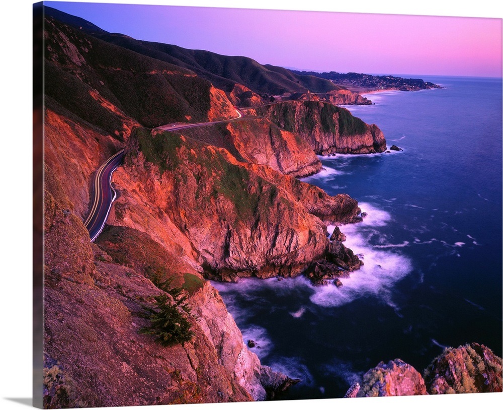 California, San Francisco, winding road Wall Art, Canvas Prints, Framed