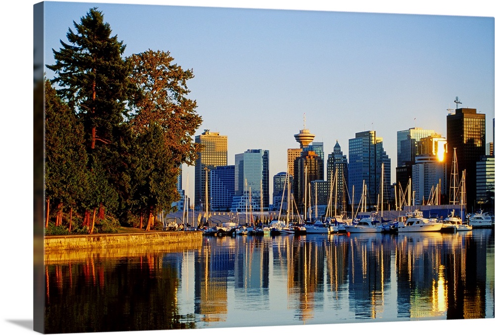 Canada, British Columbia, Vancouver, Stanley Park and Coal harbor