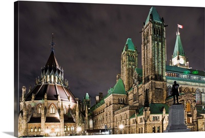 Canada, Ontario, Ottawa, Houses of Parliament on the Ottawa River