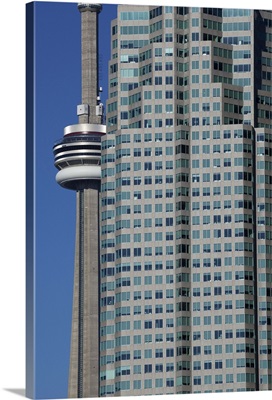 Canada, Ontario, Toronto, CN Tower and office building
