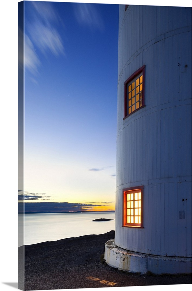 Canada, Qu..bec, Gasp..sie, Gasp.. Peninsula, Bas-Saint-Laurent, Ile Verte Lighthouse