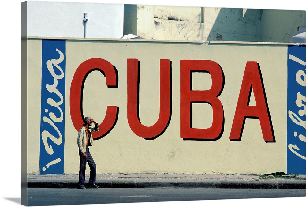 Cuba - La Habana - La Havane - Peinture murale - Vive Cuba Libre