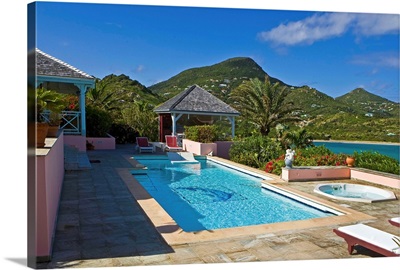 Caribbean, St. Bart's, Anse De Petit Cul De Sac, private swimming pool