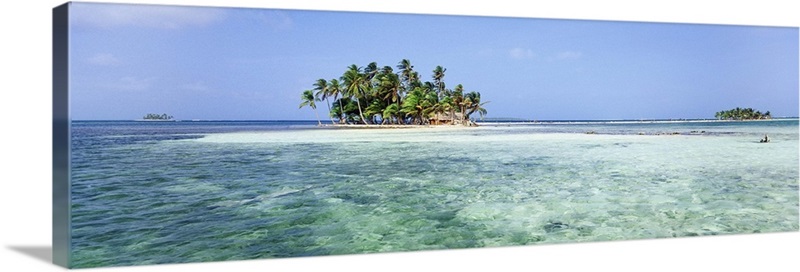 Central America, Panama, San Blas, Rio Sidra, Los Grillos islands ...