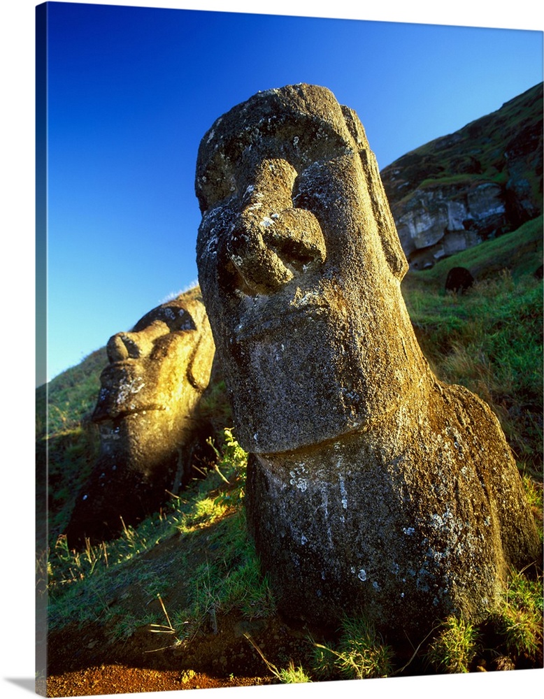 Chile, Easter Island, Rapa Nui National Park, Moai statue