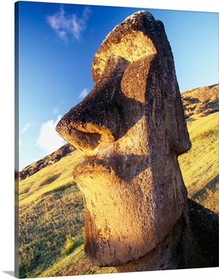 Chile, South America, Easter Island, Rapa Nui National Park, Moai statue
