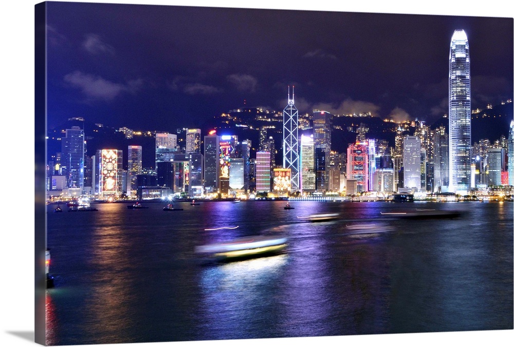 China, Hong Kong, Hong Kong island, Skyline.