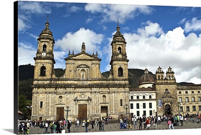 Colombia, Bogota, Bolivar Square, Cathedral of Bogota