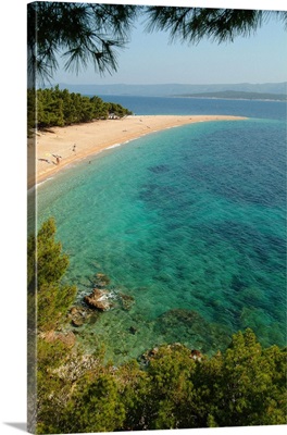 Croatia, Dalmatia, Brac island, Zlatni Rat beach