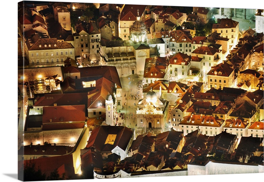 Croatia, Dalmatia, Mediterranean area, Adriatic Coast, Dubrovnik, View of the town from Zarkovica